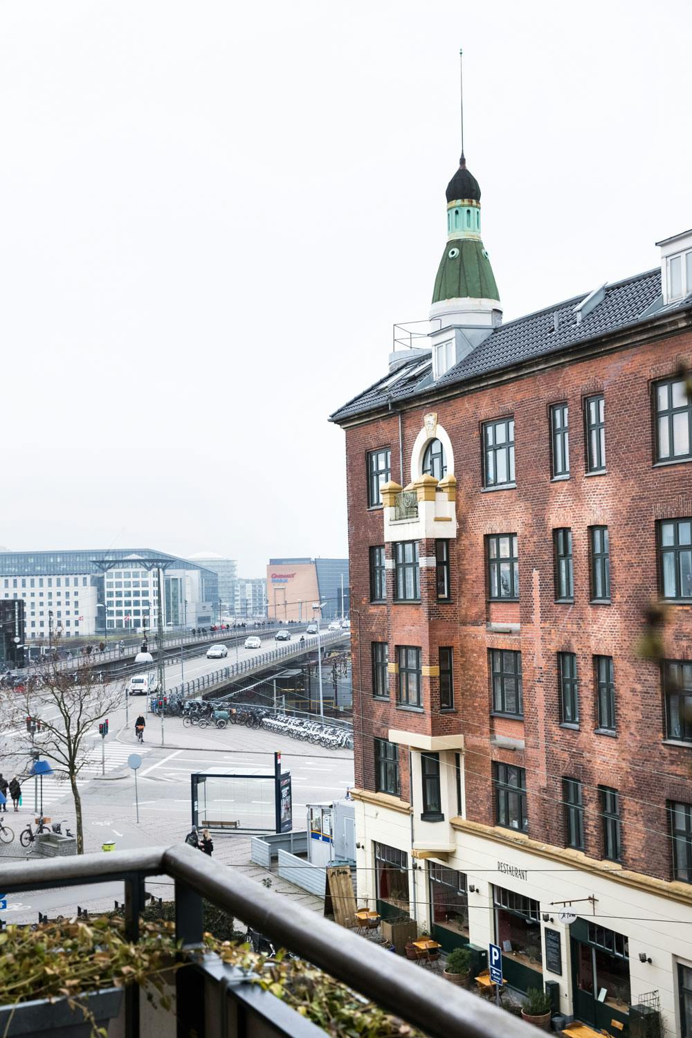 Sett utenifra Gammel leilighet med utsikt over Vesterbro i København